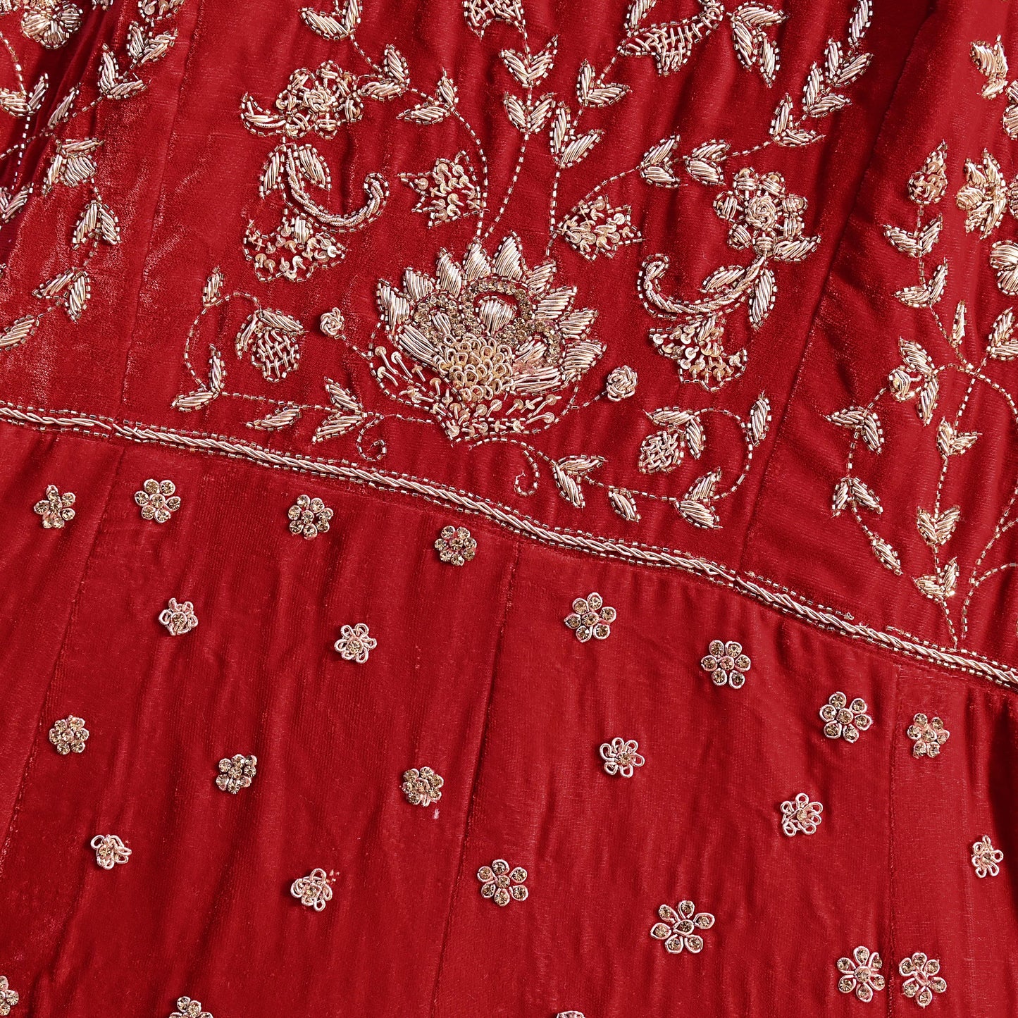Red Velvet Anarkali Gown Vintage Bollywood Dress Zardozi hand Embroidered Floor Length Ethnic Party Wear Wedding Outfit