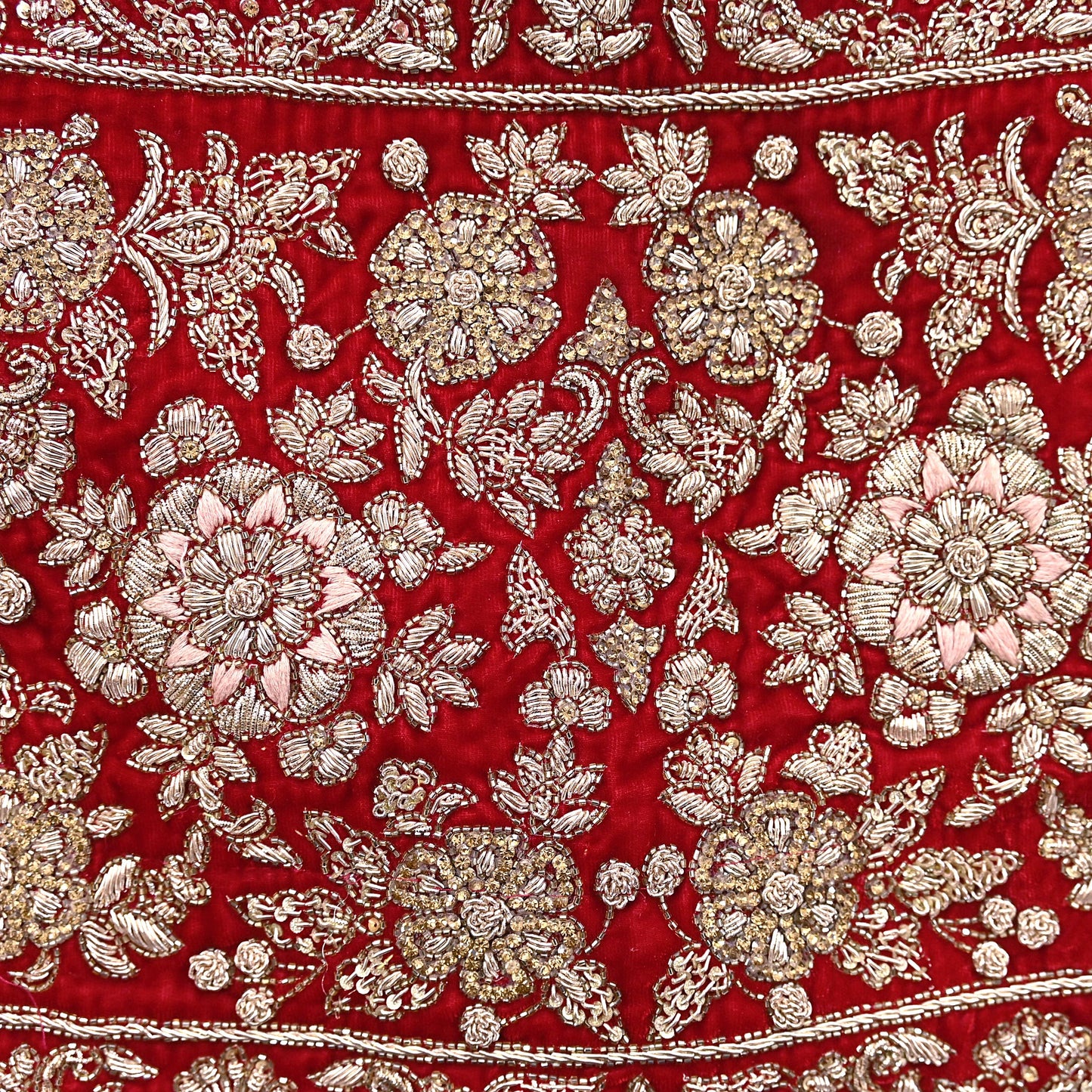 Red Velvet Anarkali Gown Vintage Bollywood Dress Zardozi hand Embroidered Floor Length Ethnic Party Wear Wedding Outfit