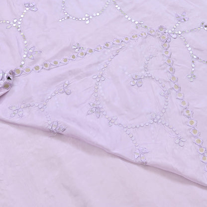 Rare Vintage Purple Pure Silk Saree Hand Beaded Abu Jani Designer Sari 5.5 Yards Bollywood Party Wear Ethnic