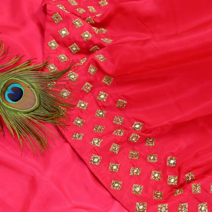 Rare Vintage Pink Pure Silk Saree Hand Embroidered Fabric 6 Yard Sari Bollywood Party Wear Ethnic Designer Saree