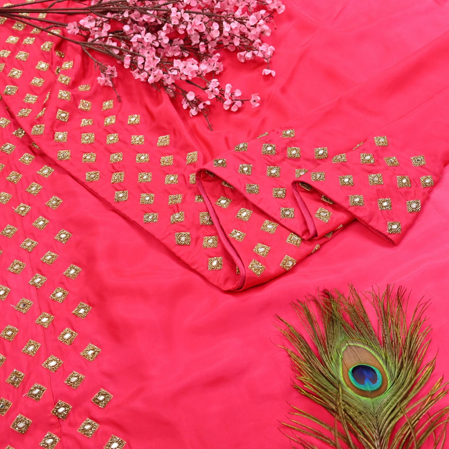 Rare Vintage Pink Pure Silk Saree Hand Embroidered Fabric 6 Yard Sari Bollywood Party Wear Ethnic Designer Saree