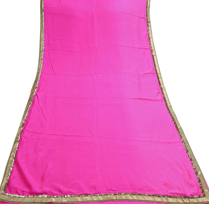 Rare Vintage Pink Pure Satin Silk Saree Hand Embroidered Designer Sabyasachi Sari 5.5 Yard Bollywood Party Wear with Blouse Fabric