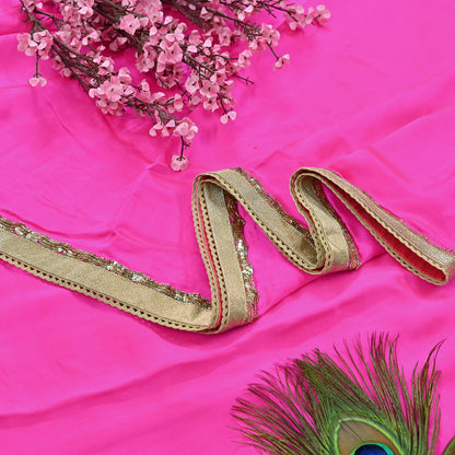 Rare Vintage Pink Pure Satin Silk Saree Hand Embroidered Designer Sabyasachi Sari 5.5 Yard Bollywood Party Wear with Blouse Fabric