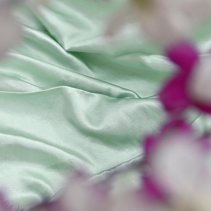 Vintage Green Satin Silk & Net Saree Heavy Hand Embroidery 5.5 Yards Soft Mesh Fabric Ideal for Crafting Wedding Wear Bollywood sarees