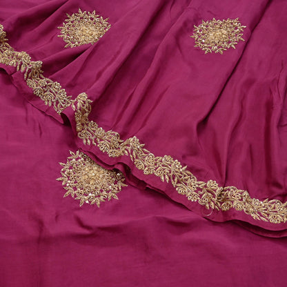 Rare Vintage Pink Pure Silk Saree Zardozi Hand Embroidered Designer Sabyasachi Sari 5.5 Yard Bollywood Party Wear