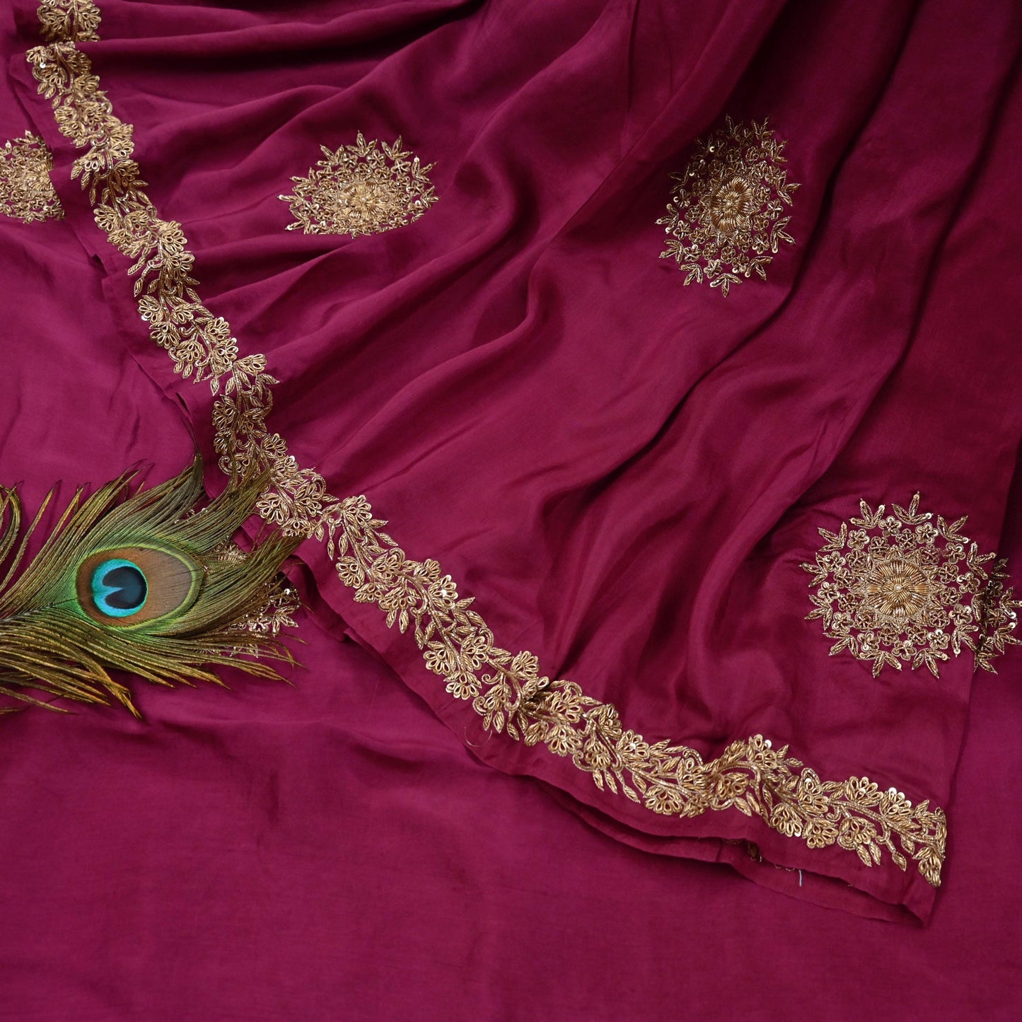 Rare Vintage Pink Pure Silk Saree Zardozi Hand Embroidered Designer Sabyasachi Sari 5.5 Yard Bollywood Party Wear