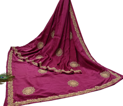 Rare Vintage Pink Pure Silk Saree Zardozi Hand Embroidered Designer Sabyasachi Sari 5.5 Yard Bollywood Party Wear