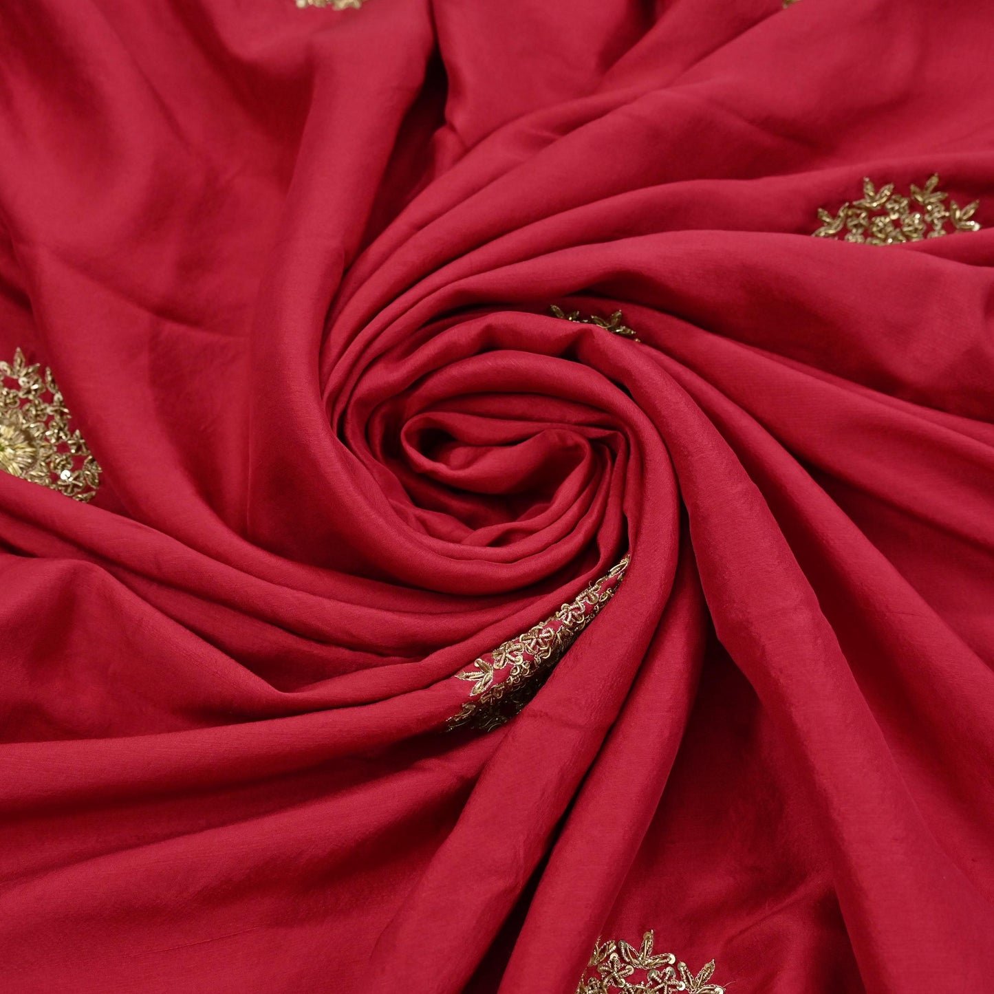 Rare Vintage Red Pure Silk Saree Zardozi Hand Embroidered Designer Sabyasachi Sari 5.5 Yard Bollywood Party Wear