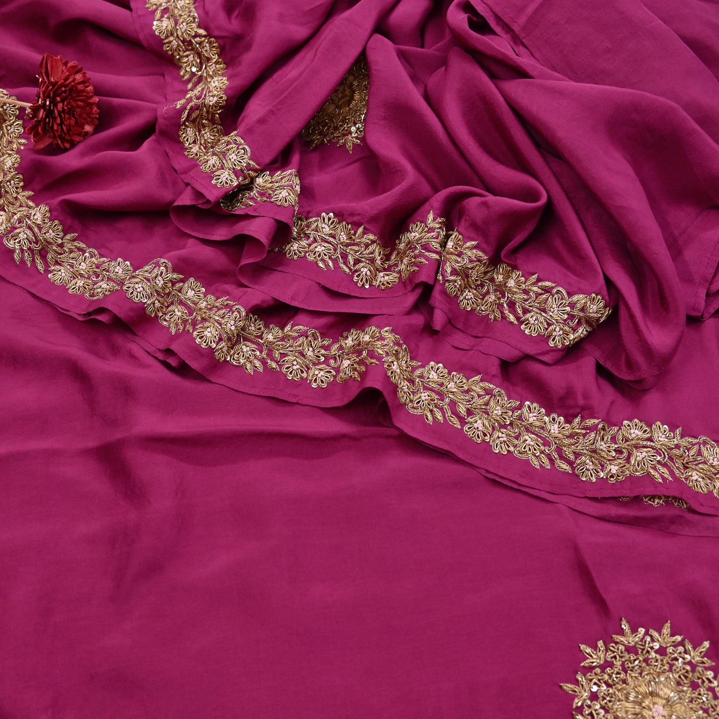 Rare Vintage Purple Pure Silk Saree Zardozi Hand Embroidered Designer Sabyasachi Sari 5.5 Yard Bollywood Party Wear