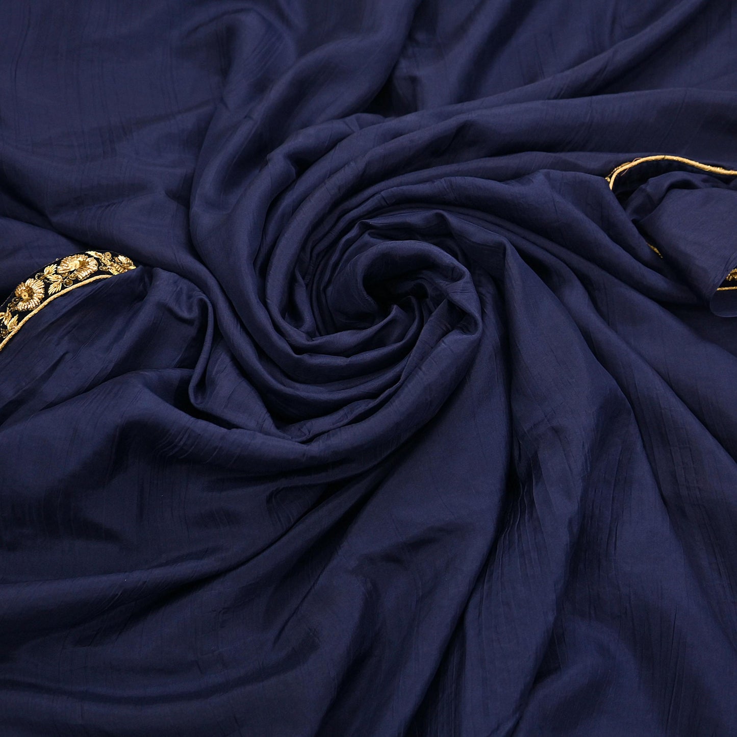 Rare Vintage Blue Pure Silk Saree Zardozi Hand Embroidered Designer Sabyasachi Sari 6 Yard Bollywood Party Wear