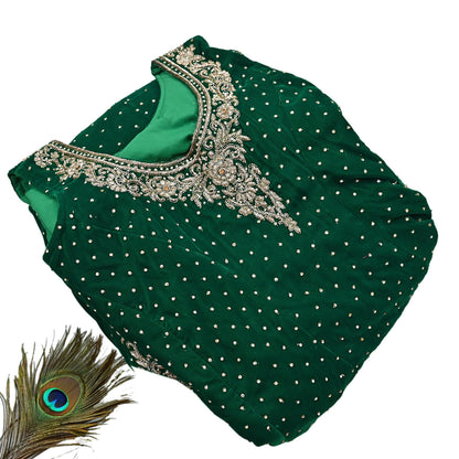 Bottle Green Velvet Anarkali Gown Vintage Bollywood Dress Zardozi Embroidered Floor Length Ethnic Party Wear Wedding Outfit