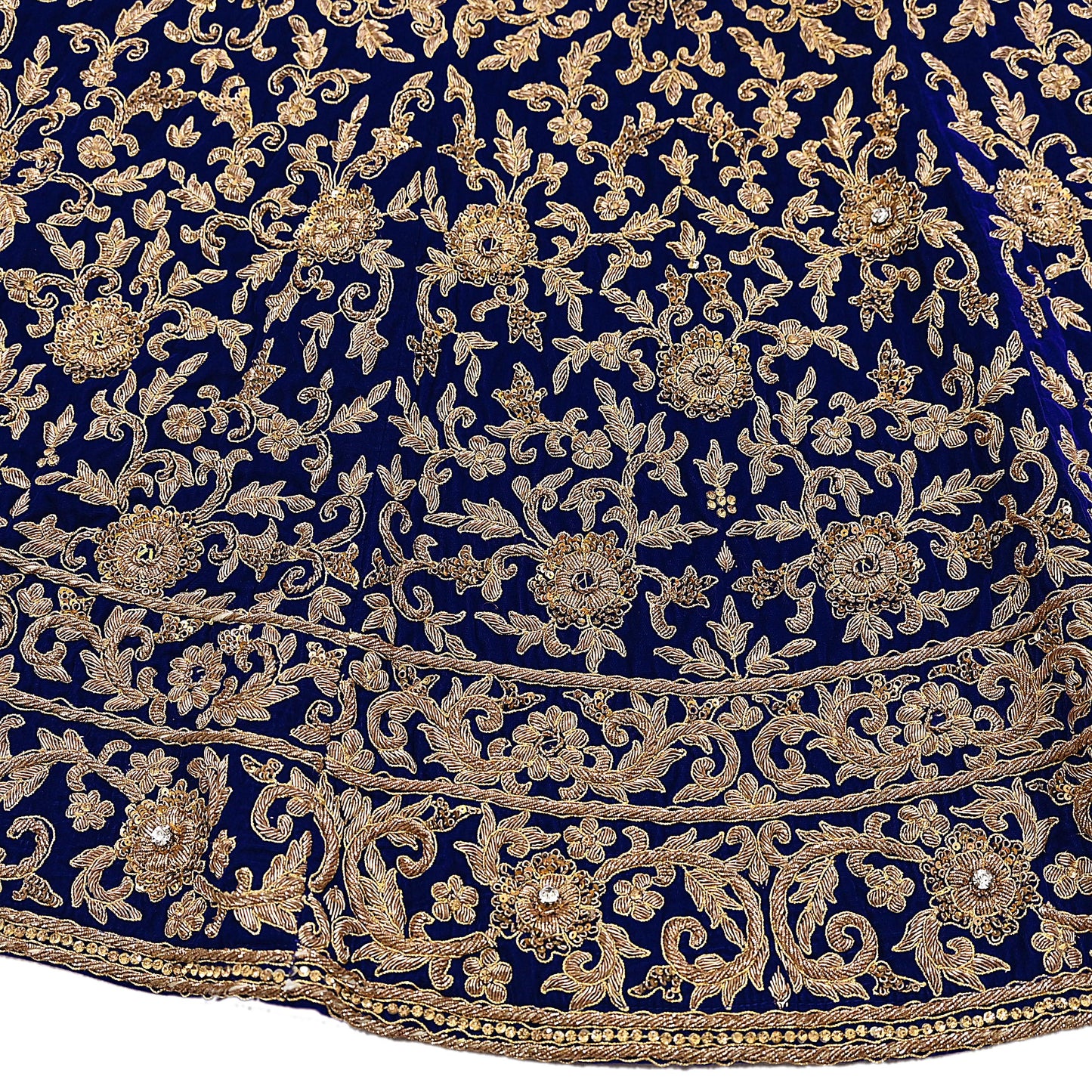 Royal Blue Velvet Anarkali style Gown Vintage Bollywood Dress hand Zardozi Embroidered Floor Length Ethnic Party Wear Wedding Outfit
